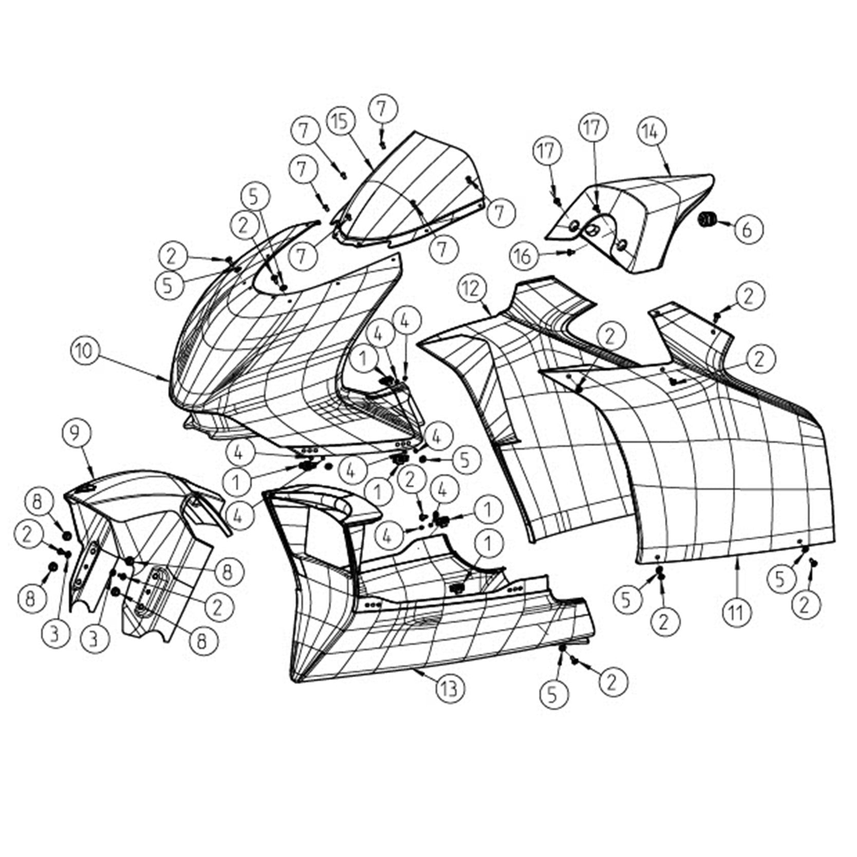 GP2 RR Bodywork Kramer Motorcycles Parts